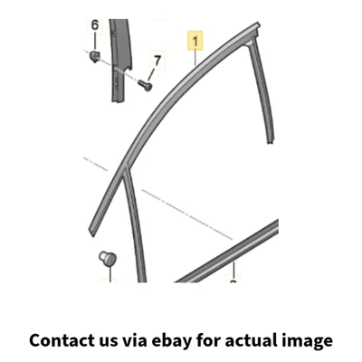 2010–2016 Audi A4 Front Left Window Glass Channel/Seal Used OEM 8K0837439G Foto 1 de 4
