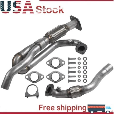 Tubo de escape flexible en Y para Buick Enclave Chevy Traverse Acadia Ootlook 2009-17 3,6 L Foto 1 de 4