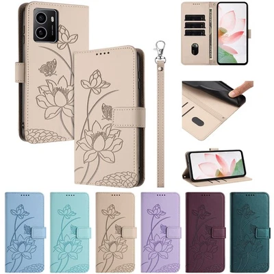 for Motorola E14 E15 G 5G Play Stylus 2024 2025 Leather Flip Stand Phone Cover  - Image 1 of 4
