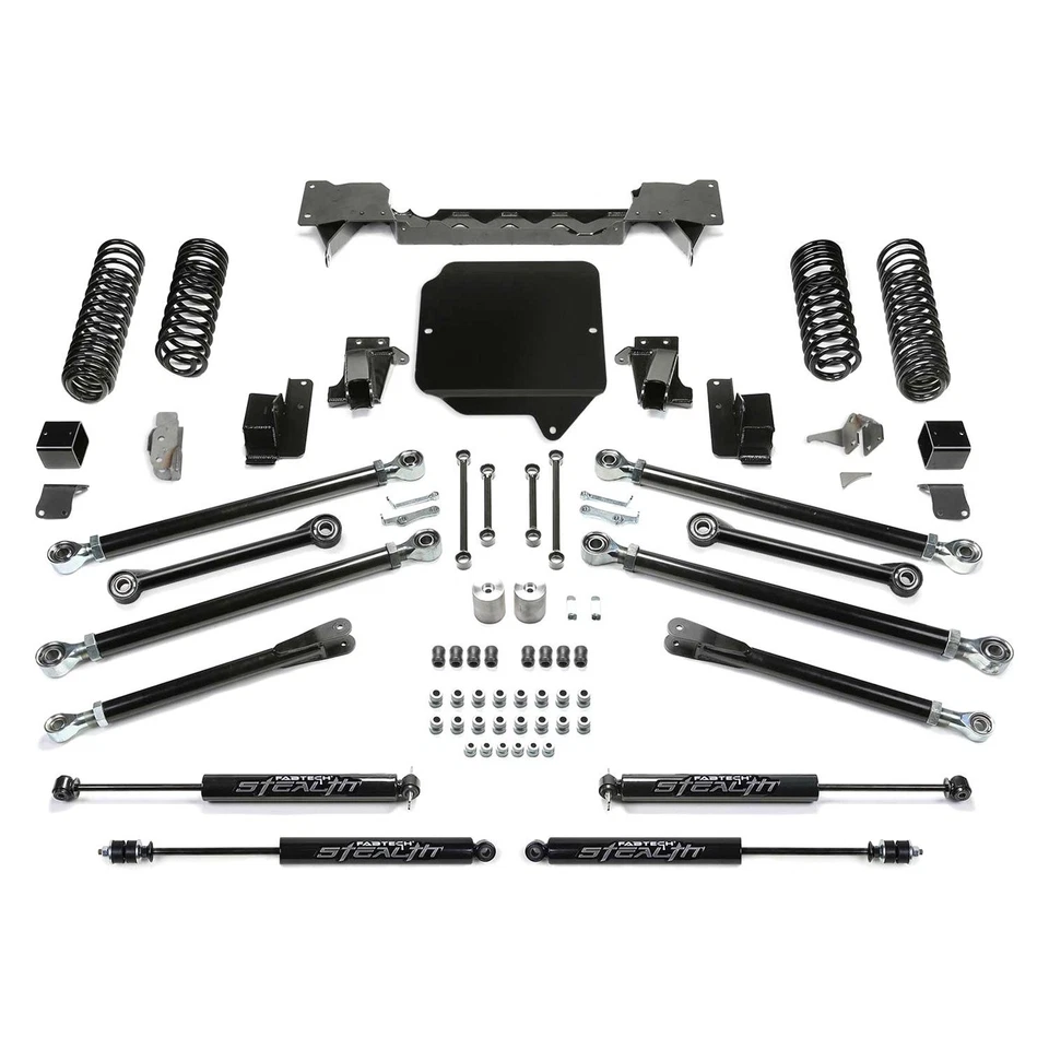 For Jeep Wrangler 2018 Fabtech FTS24205 3" x 3" Front & Rear Lifted Coil Springs Foto 1 de 1