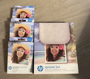 HP Sprocket Sofortbilddrucker, 3x4" tragbarer Drucker für iOS und Android-60 - Bild 1 von 10