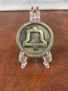 Vintage BTS 1978 massive Messing Glocke Gürtelschnalle - Bild 1 von 11