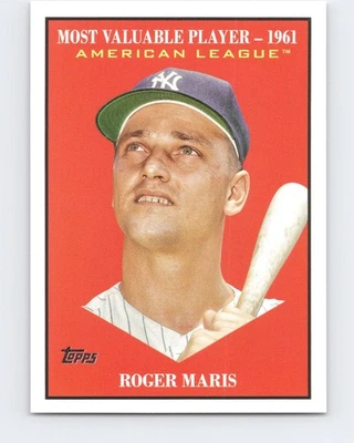 2025 Topps Update Roger Maris 1961 MVP MV36 - Image 1 of 2
