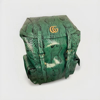 Gucci Backpack Python New Green - Image 1 of 4