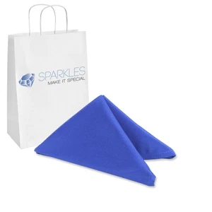 150 pcs 20"x20" inch Polyester Cloth Napkin - Royal Blue - Wedding Linen vn - Picture 1 of 6