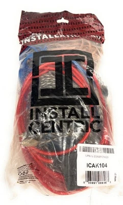 Amplificador/subcableado híbrido OFC calibre 10 Scosche Install Centric de alta corriente, ICAK104 Foto 1 de 4