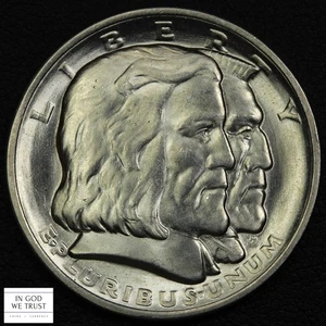 1936 Long Island Commemorative Silver Half Dollar 50C (MS CH UNC) - Picture 1 of 3