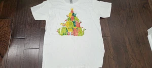 Katze Weihnachtsbaum Shirt Damen L Urlaub Kätzchen Grafik T-Shirt, Grube zu Grube 23" - Bild 1 von 3