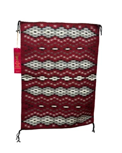Virginia Morgan, Rug, Wide Ruins, Navajo, 25 1/2" x 35" - Picture 1 of 3