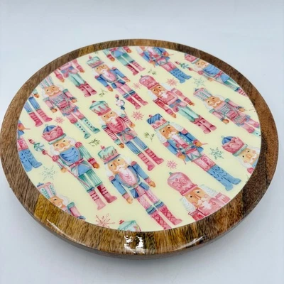 Cupcakes and Cashmere Lazy Susan Rotating Serving Tray Nutcracker Christmas - Image 1 of 4