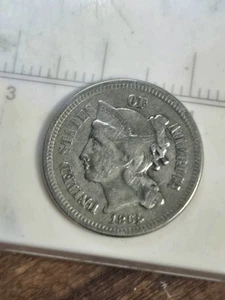 1866? 3 Cent Piece Mint Error. MS State. - Picture 1 of 9