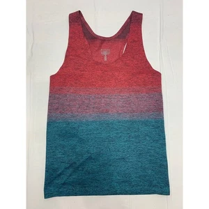 Athleta Relay Tank Top rot/blau Farbverlauf Ombré mehrfarbig gestreift Größe M - Bild 1 von 5