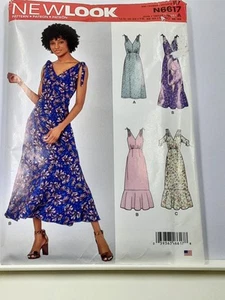 NEW New Look Pattern 6617 Women's 10 - 22 Variations On A Sleeveless Dress - Picture 1 of 8