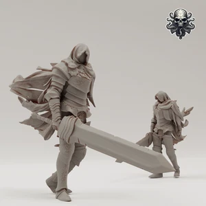 Forlorn Knight - Realsteone - Terrain Wargaming D&D DnD 32 mm 40 mm 54 mm - Imagen 1 de 1