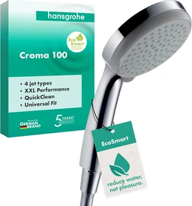 Croma 100 - Doccetta per Doccia a Risparmio Idrico 9 L/Min (Ecosmart), Doccino C - Foto 1 di 12
