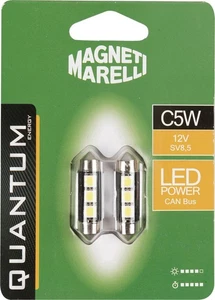 Magneti Marelli C5W coppia lampadine auto LED 3SMD 12V attacco SV8,5 MAGNETI MAR - Foto 1 di 3