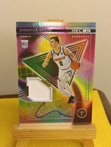 Christian Braun 2022 Panini Recon Rookie Jersey Auto /99 Autograph RC Nuggets - Picture 1 of 7