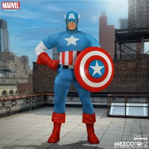 Mezco One:12 Collective Captain America (Silver Age) 1/12 Scale Action Figure - Picture 1 of 16