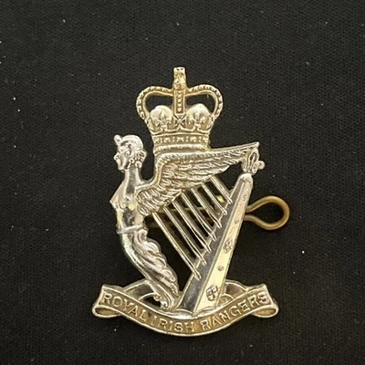 Royal Irish Rangers Anodised Aluminium Stay bright Cap Badge - Image 1 of 2