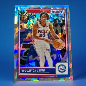 Terquavion Smith Rookie Card Cracked Ice Prizm 2023-24 NBA Hoops Premium #50 - Picture 1 of 3