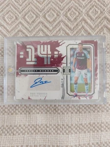 2024-25 Panini Impeccable Soccer Jersey Number /14 auto - Pau Torres Aston Villa - Picture 1 of 4