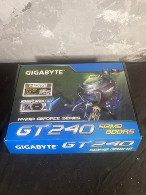 Gigabyte GT 240 Gddr5 PCI 2.0 x16 Video Card w/ Manual & Box- USA *Mint* - Image 1 of 4