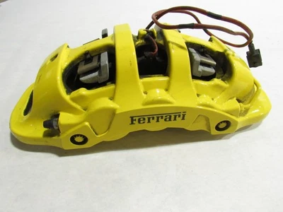 15-19 Ferrari 488 Spider 2017 Front Left Driver Brake Caliper Yellow Brembo ;@3 - Image 1 of 4