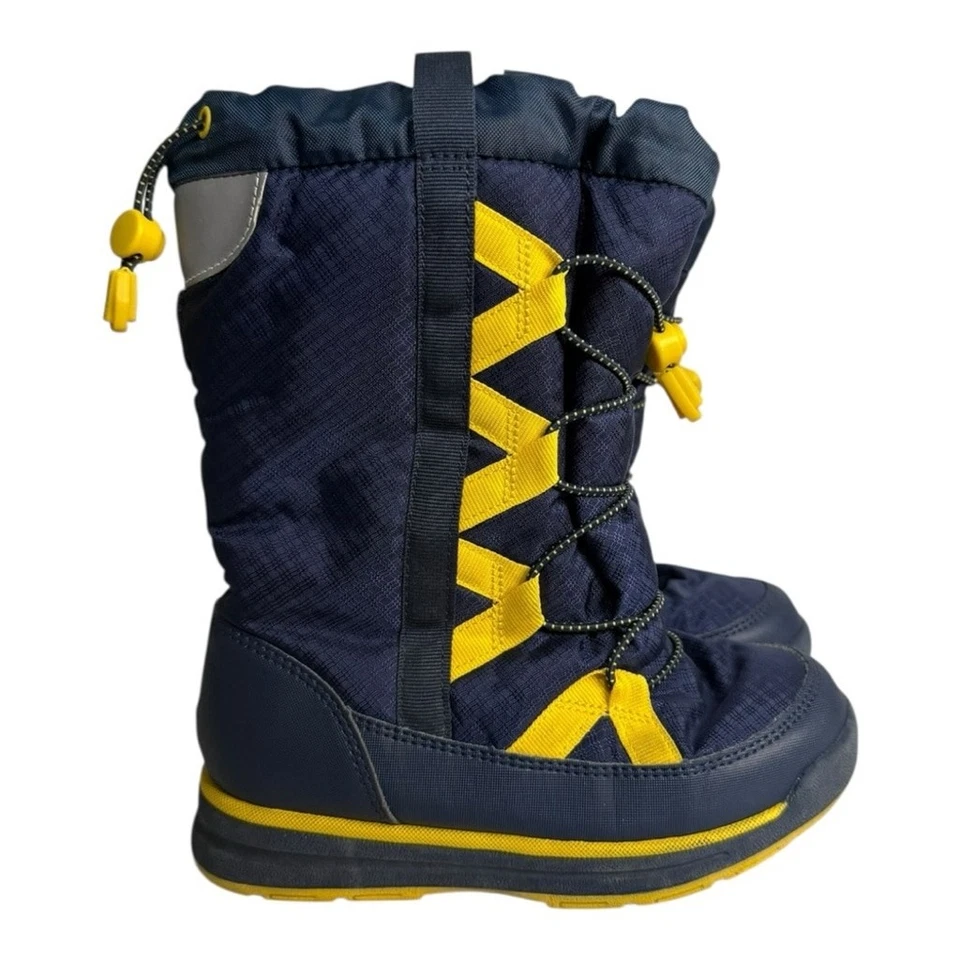 Lands' End молодежи снег ботинки размер 13 темно-желтый водонепроницаемый изолированный зимние ботинки - Изображение 1 из 4