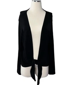 Travelers By Chico’s Tied Up Jacket Black Size 2 NWT - Picture 1 of 6