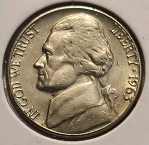 1963 D Denver Mint Jefferson Nickel RPM DDO DDR schöne Münze #2019 - Bild 1 von 6