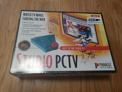 Vtg 90s Pinnacle Studio Pctv, USB Converter New/Sealed! Windows 98. Get TV on PC - Image 1 of 4