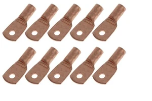 Zehner Set 4 Stärke #10 Kupfer Batterie Ring Klemmen Laschen 4G - Bild 1 von 1