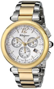 Ferragamo F77LCQ9502 S095 Idillio Chronograph Bicolor Stahl Uhr  - Bild 1 von 12
