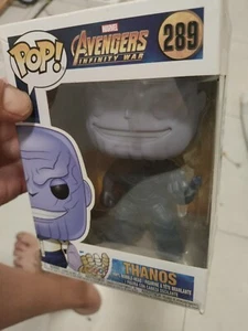RARE SIN PINTURA FALLÓ FUNKO POP THANOS INFINITY WARS AVENGERS ORIGINAL NUEVO - Imagen 1 de 7