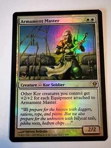 MTG Magic The Gathering Zendikar Armament Master Rare Foil LP - Picture 1 of 2