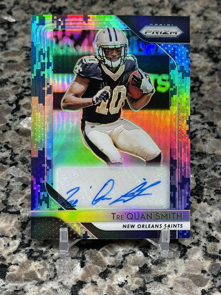 2018 TRE’QUAN SMITH PANINI PRIZM CAMO AUTO 17/25 SAINTS SSP - Image 1 of 2
