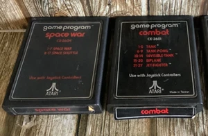 ATARI COMBAT & SPACE WAR - ARCADE VINTAGE GAME CARTRIDGES TESTED - Picture 1 of 5