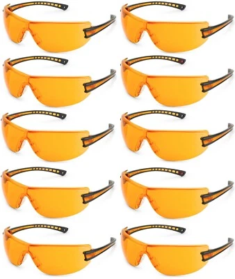 Pacote com 10 pares de óculos de segurança Gateway luminária laranja Sun Z87+ atacado - Imagem 1 de 4