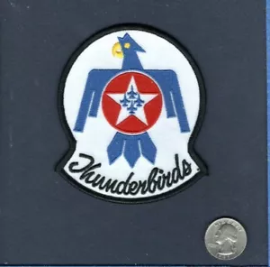 USAF THUNDERBIRDS Flight Demonstration Team F-16 Falcon Squadron 4" Jacket Patch - Picture 1 of 1