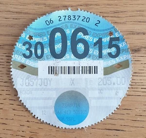 COLLECTABLE OLD TAX DISC JUN 2015 - HONDA - Picture 1 of 1