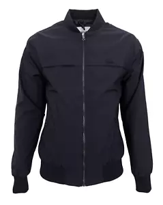 Lacoste Men's Bomber Jacket in Navy zipper Dark Crocodile Logo Mid-Length - Picture 1 of 18
