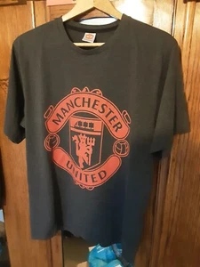 Manchester United T Shirt Official Product Charcoll Large 2009 Used - Picture 1 of 7