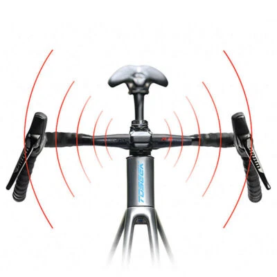 TOSEEK Full Carbon Handlebar Outsweep Road Bicycle Drop Bar 31.8*400/420/440mm - Image 1 of 4