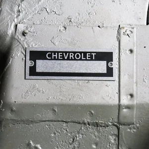 Placa de identificación Chevrolet placa de datos número de serie etiqueta de identificación Chevelle BBC BBF - Imagen 1 de 1