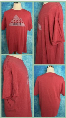 COORS LIGHT BEER T-Shirt Men’s Size X-Large Red - Image 1 of 4