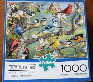 Buffalo 1000PC Hautman Brothers Birds In An Orchard Jigsaw Puzzle~Poster~EXC! - Picture 1 of 9