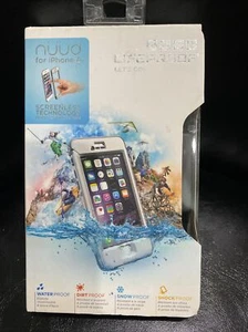 LifeProof NÜÜD Waterproof Case for Apple iPhone 6 - Avalanche White/Cool Gray - Picture 1 of 9