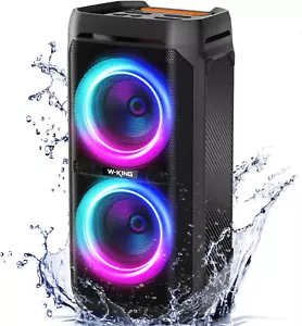 Bluetooth Lautsprecher Groß,115dB Lauter Sound,Musikbox Bluetooth Partybox Boomb - Bild 1 von 9