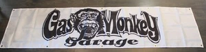 Gas Monkey Garage Banner Flag Big 2x8 feet Racing Speed Shop Auto Car Parts  - Picture 1 of 5