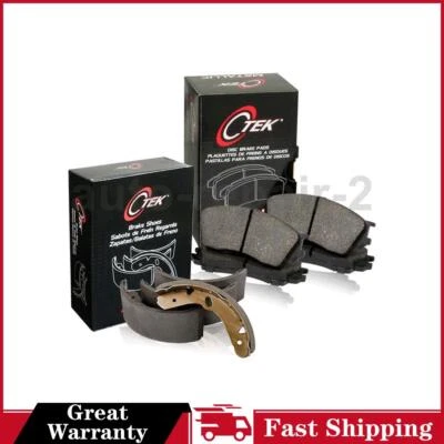 Juego de pastillas de freno de disco delanteras traseras para Nissan 720 C-Tek 1985~1986 zapata de freno de tambor Foto 1 de 4